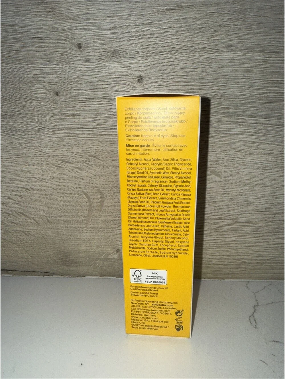 StriVectin Crepe Control Exfoliating Body Scrub 5 oz NEW IN BOX